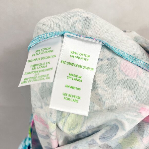 Lilly Pulitzer Dog Pajama Shirt in Dive Bar Blue Fish Nautical Print Size L/XL - Picture 6 of 6